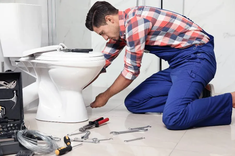 male plumber fixing a sink pipe from The Cedar Park Plumber in Cedar Park, TX - Water Leak Detection